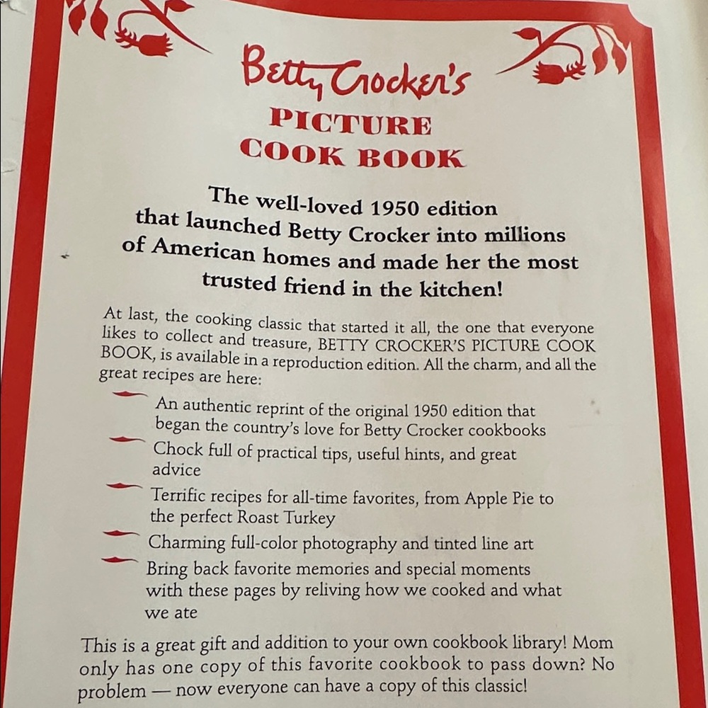 Betty Crocker Picture Cookbook
Highly collectible reprint of 1950 Edition - Picture 8 of 8